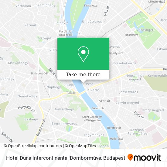 Hotel Duna Intercontinental Domborműve map