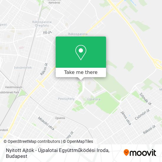 Nyitott Ajtók - Újpalotai Együttműködési Iroda map