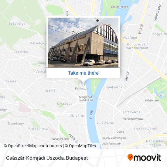 Császár-Komjádi Uszoda map