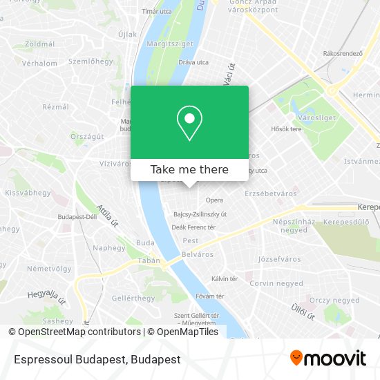 Espressoul Budapest map