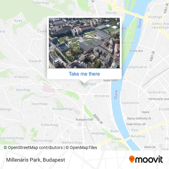 Millenáris Park map