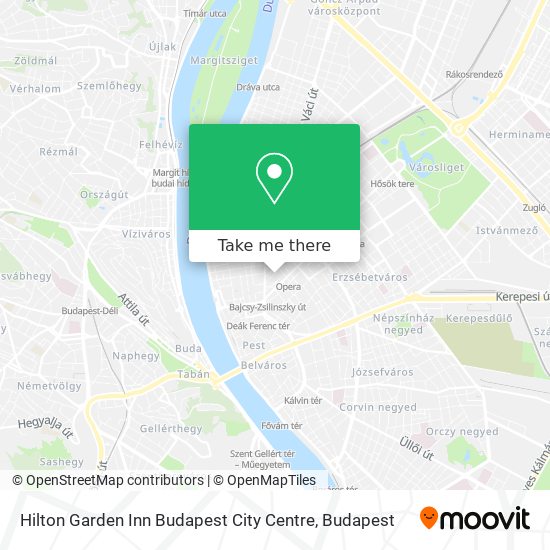 Hilton Garden Inn Budapest City Centre map