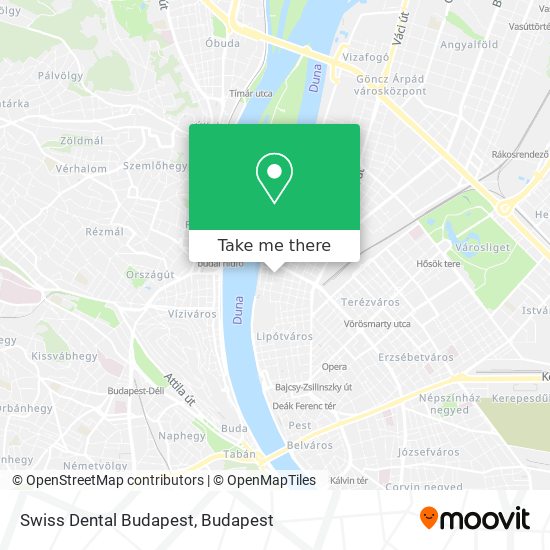 Swiss Dental Budapest map