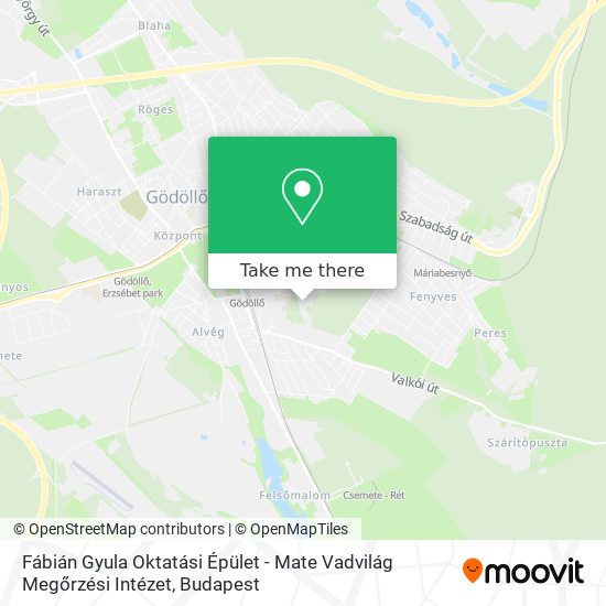 Fábián Gyula Oktatási Épület - Mate Vadvilág Megőrzési Intézet map