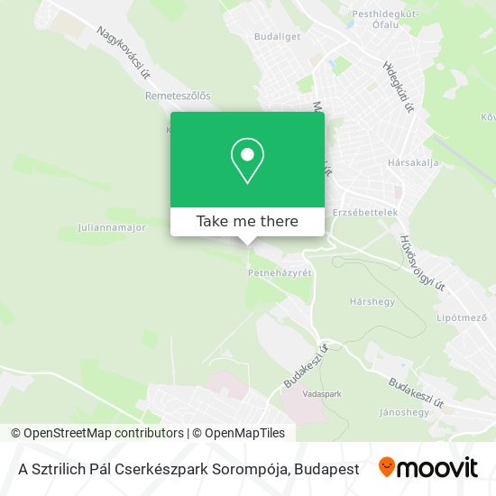 A Sztrilich Pál Cserkészpark Sorompója map