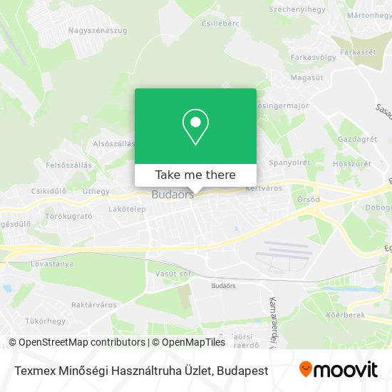 Texmex Minőségi Használtruha Üzlet map