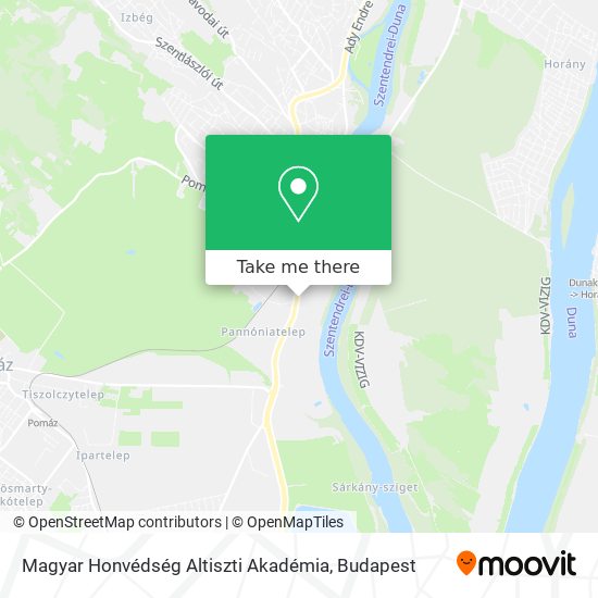 Magyar Honvédség Altiszti Akadémia map