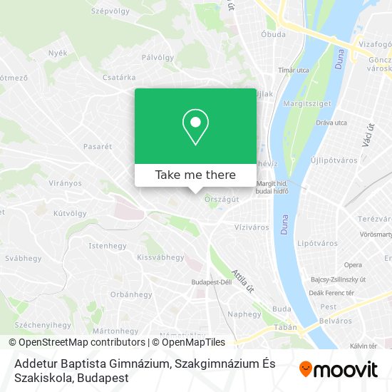 Addetur Baptista Gimnázium, Szakgimnázium És Szakiskola map
