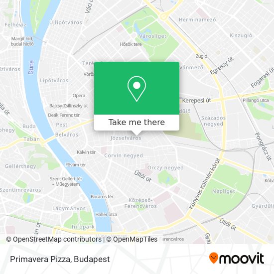 Primavera Pizza map