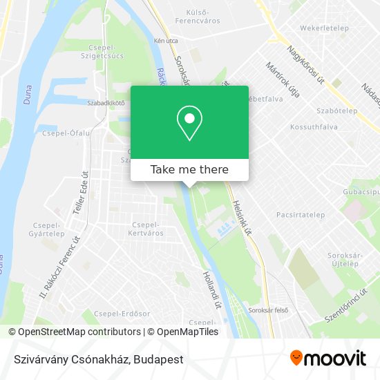 Szivárvány Csónakház map