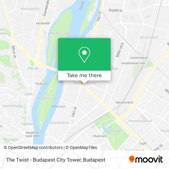 The Twist - Budapest City Tower map