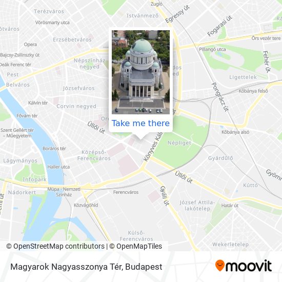 Magyarok Nagyasszonya Tér map