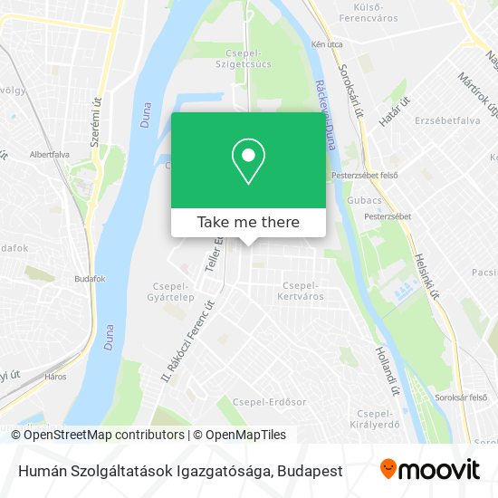 Humán Szolgáltatások Igazgatósága map