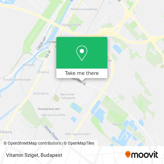 Vitamin Sziget map