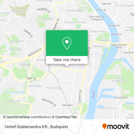 Unitef-Szalamandra Kft. map