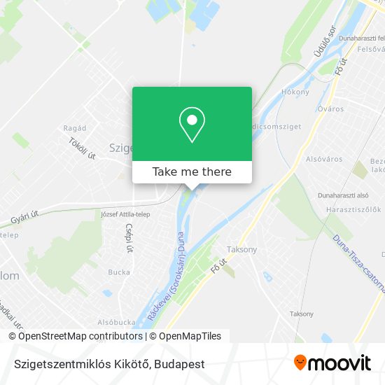 Szigetszentmiklós Kikötő map