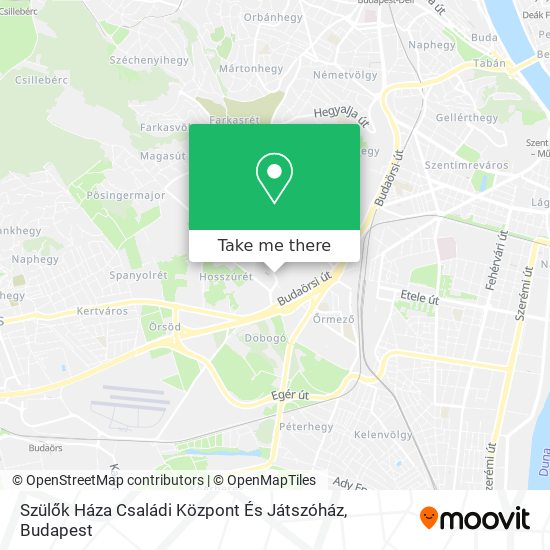 Szülők Háza Családi Központ És Játszóház map