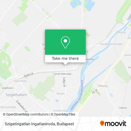 Szigetingatlan Ingatlaniroda map