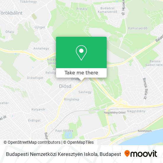 Budapesti Nemzetközi Keresztyén Iskola map