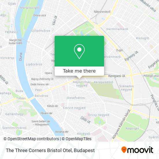 The Three Corners Bristol Otel map