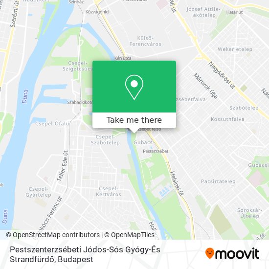Pestszenterzsébeti Jódos-Sós Gyógy-És Strandfürdő map