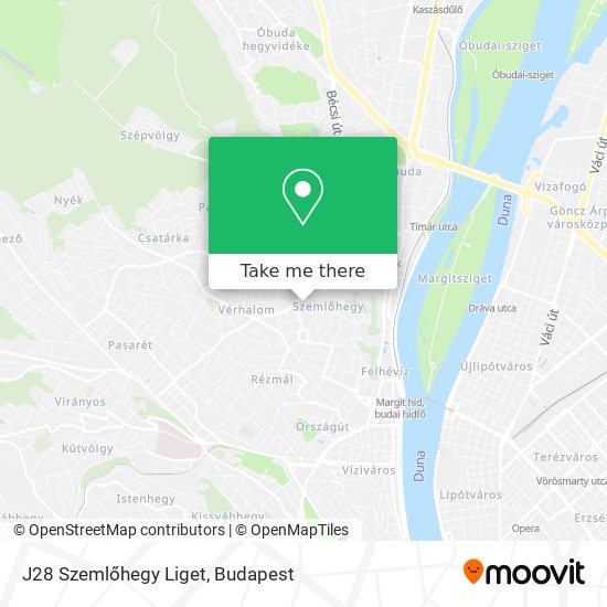 J28 Szemlőhegy Liget map