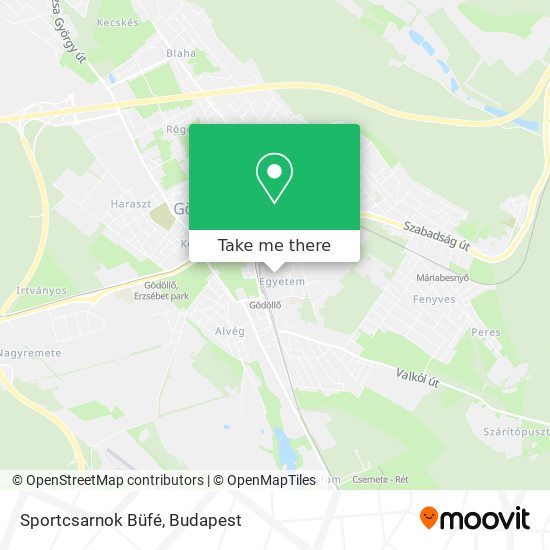 Sportcsarnok Büfé map