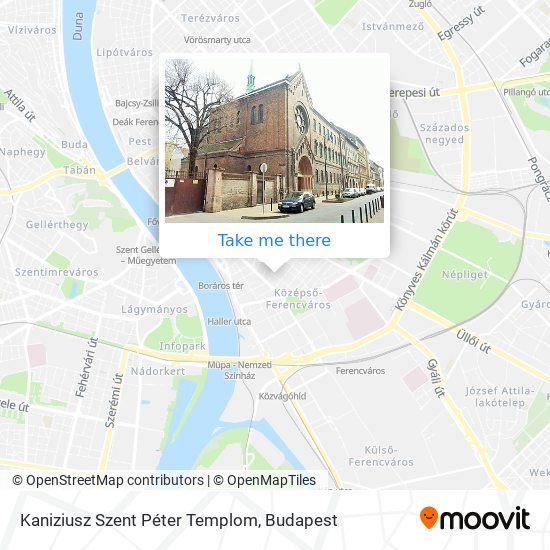 Kaniziusz Szent Péter Templom map