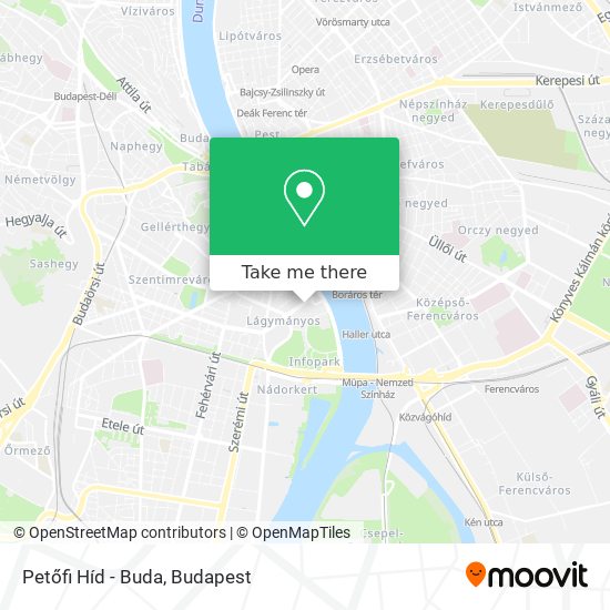 Petőfi Híd - Buda map