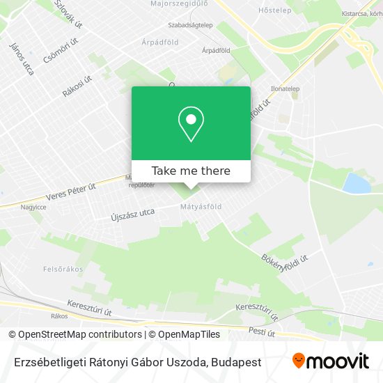 Erzsébetligeti Rátonyi Gábor Uszoda map