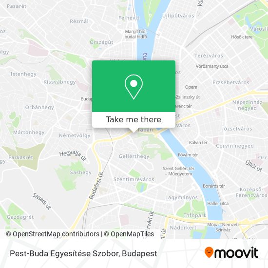 Pest-Buda Egyesítése Szobor map
