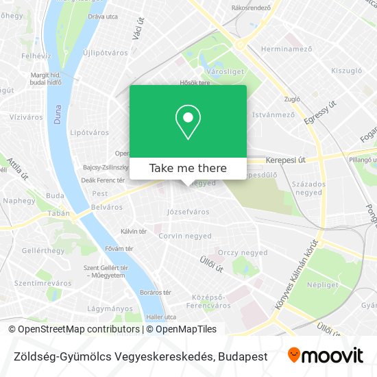 Zöldség-Gyümölcs Vegyeskereskedés map