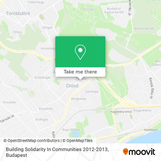 Building Solidarity In Communities 2012-2013 map