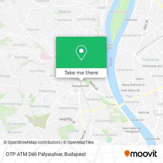 OTP ATM Déli Pályaudvar map