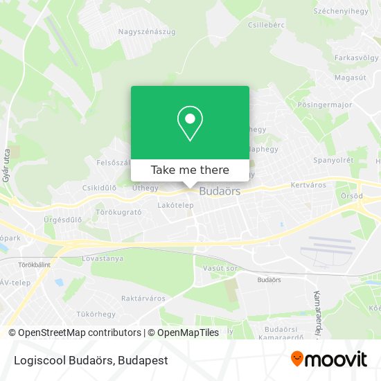 Logiscool Budaörs map