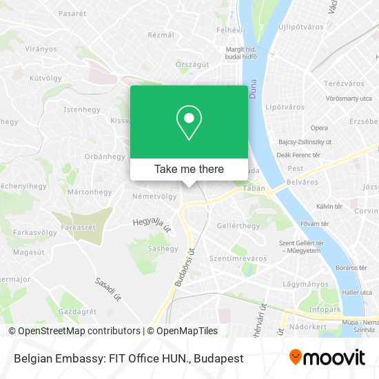 Belgian Embassy: FIT Office HUN. map
