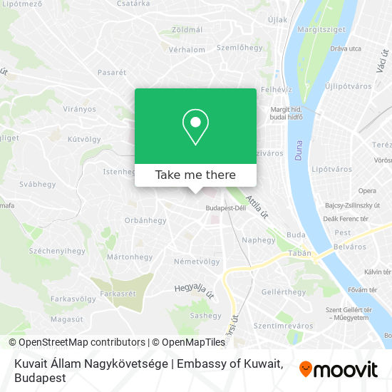 Kuvait Állam Nagykövetsége | Embassy of Kuwait map