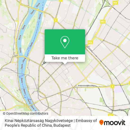 Kínai Népköztársaság Nagykövetsége | Embassy of People's Republic of China map