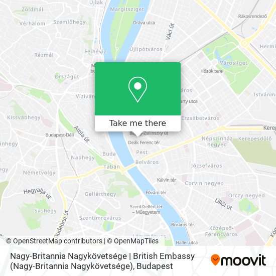 Nagy-Britannia Nagykövetsége | British Embassy map