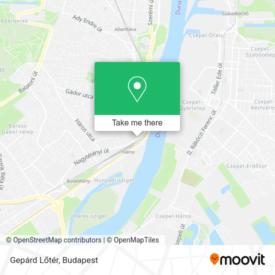 Gepárd Lőtér map