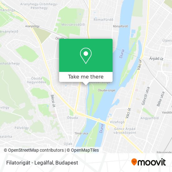 Filatorigát - Legálfal map