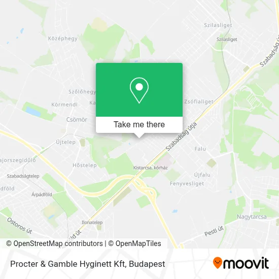 Procter & Gamble Hyginett Kft map