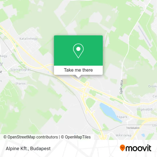 Alpine Kft. map