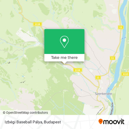 Izbégi Baseball Pálya map