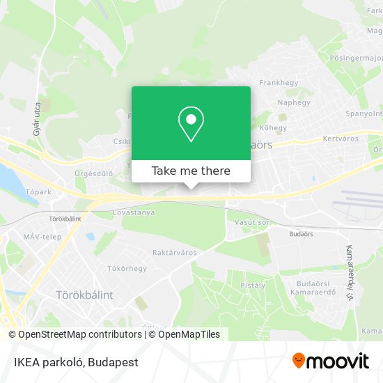 IKEA parkoló map