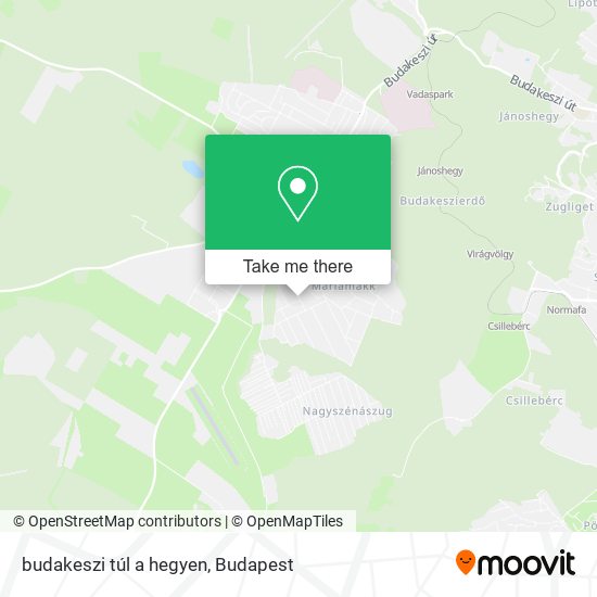 budakeszi túl a hegyen map