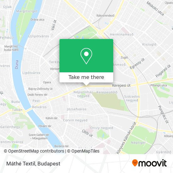 Máthé Textil map