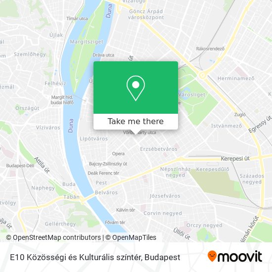 E10 Közösségi és Kulturális színtér map