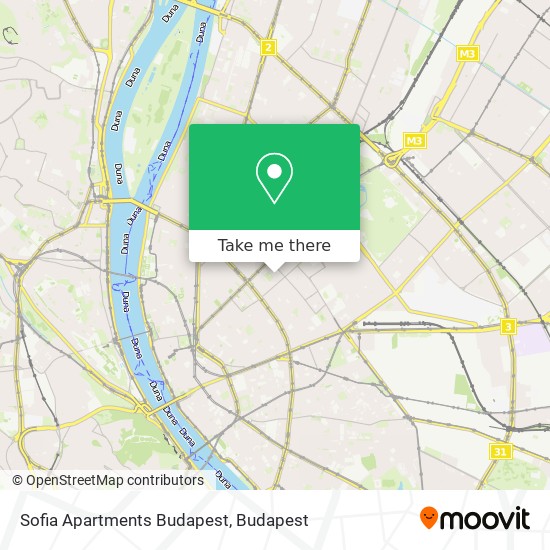 Sofia Apartments Budapest map
