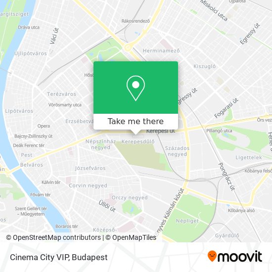 Cinema City VIP map